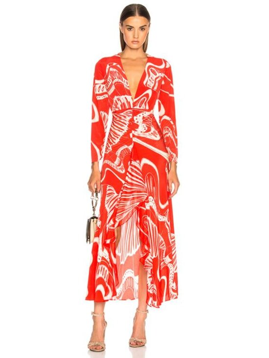 RIXO Dresses & Skirts - RIXO Silk Midi Dress